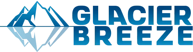Glacier Breeze official website logo – portable evaporative cooler